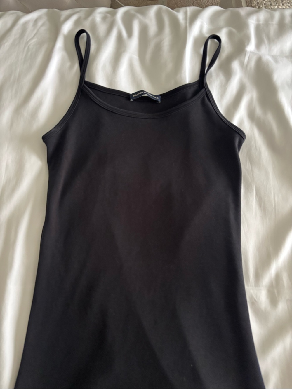 Brandy Melville Black Spaghetti Strap Midi Dress